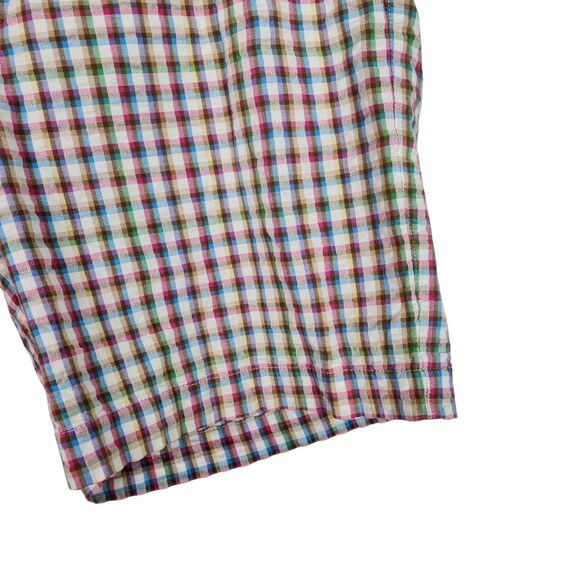 PETER‎ MILLAR Shorts Mens 34 Blue Multicolored Seersucker Crown Pockets - Picture 3 of 7